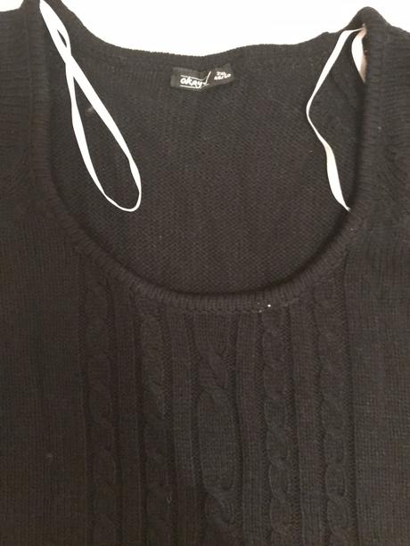 Čierny sveter (poštovné v cene), kik,48