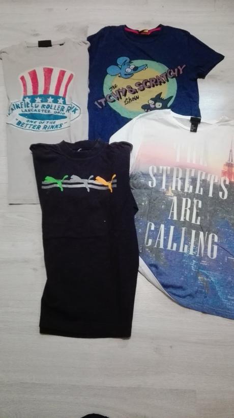 Tričká 4 ks vel. s, s