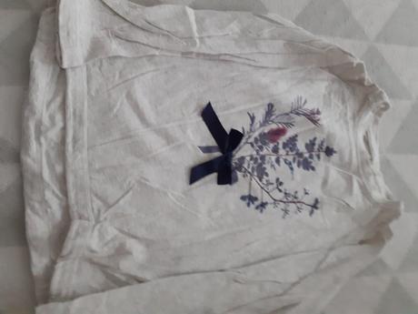 Sivy dievcensky pulover s obrazkom, zara,116