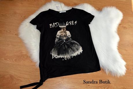Dámske tričko s 3 d aplikáciou, l / m / s / xl