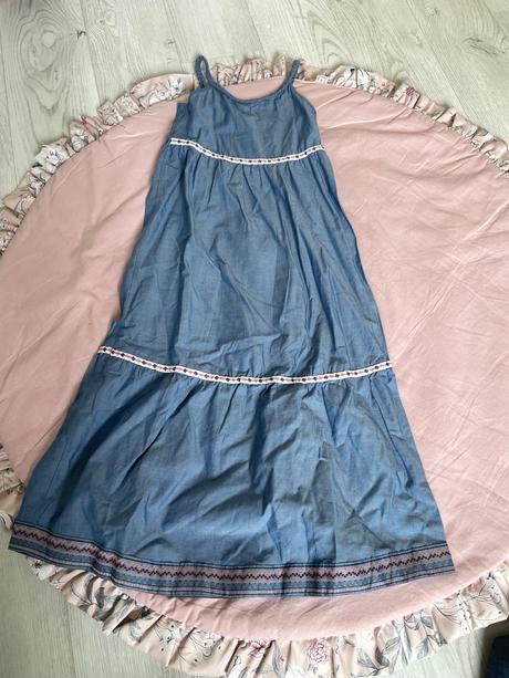 Letné riflové šaty, lupilu,110