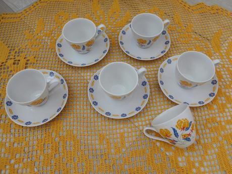 Čechoslovákia šáločky porcelánové značené, 