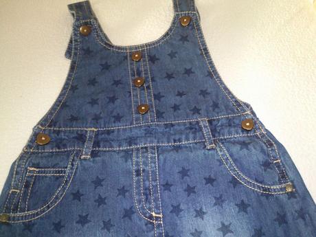 Riflové šaty s hviezdičkami, f&f,74