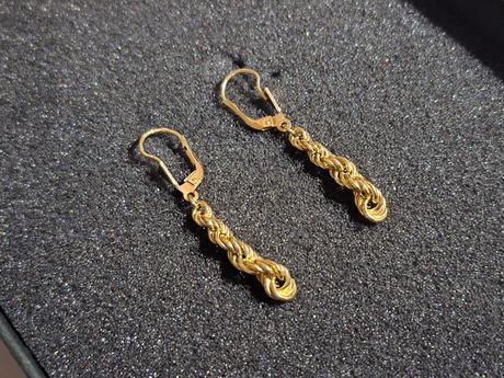 Náušnice zo žltého 14k zlata,