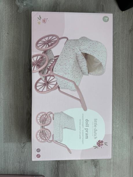 Little dutch kočík pre bábiky soft flowers,