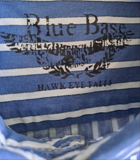 Pásikatá košeľa, blue base,116