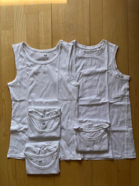 5 ks biele tielko na 12 rokov, h&m,152