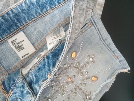 Riflové šortky xs/s, h&m,xs