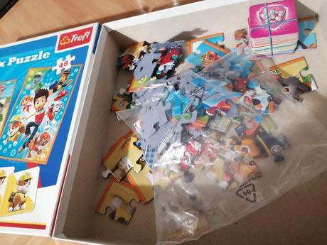 Rôzne puzzle labková patrola, dinos,