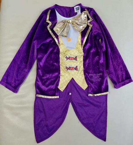 110/116 kostym willy wonka, roald dahl,5-6 r., 
