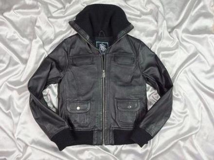 Kvalitná kožená bunda, 38