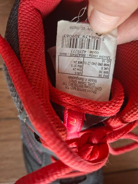 Turistická obuv, 38