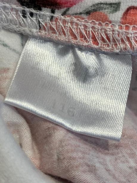 Dievčenské tričko kvetované (116), 116