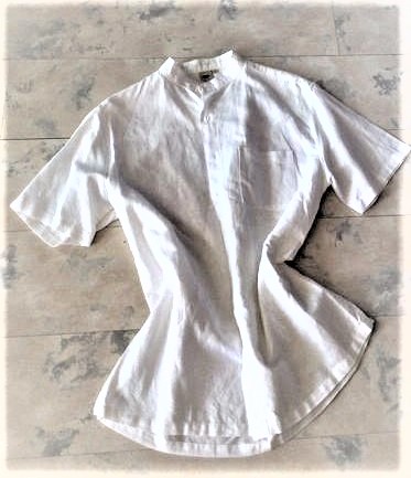 Luxusná ľanová košeľa so stojačikom m/l, l