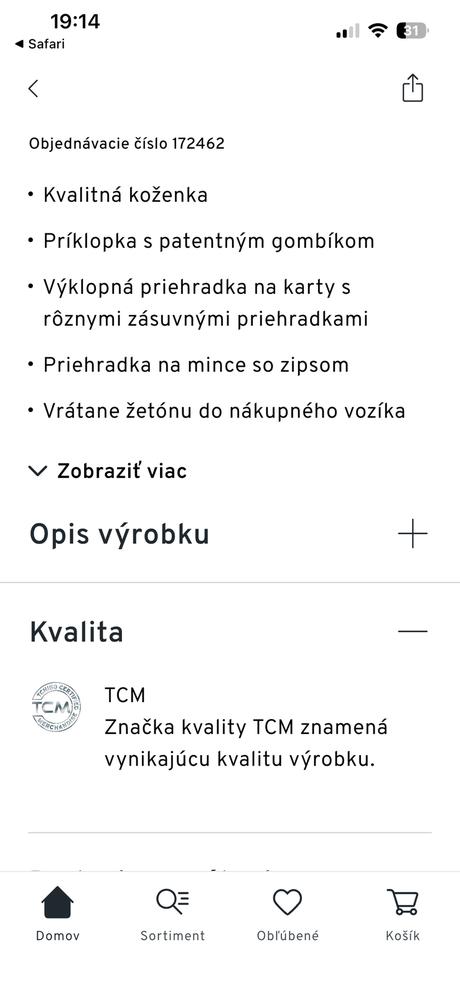 Peňaženka tchibo(pošta v cene), tchibo