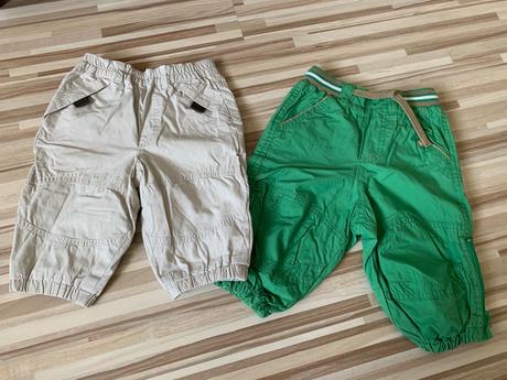 Podsite bavlnene nohavice 2 ks zn. h&m - vel. 68, h&m,68