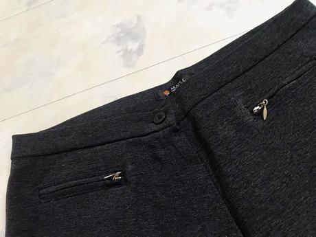 Teplé rozšírené nohavice s vys.pásom, l