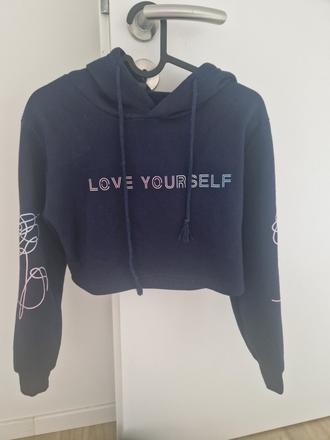 Bts crop top mikina, xs