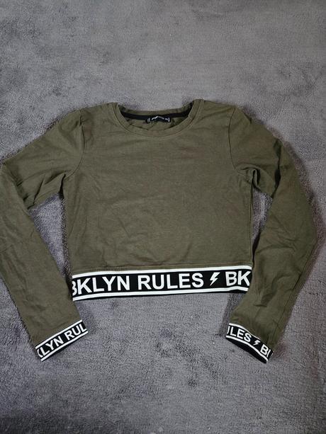 Crop top s dlhým rukávom, new yorker,xs