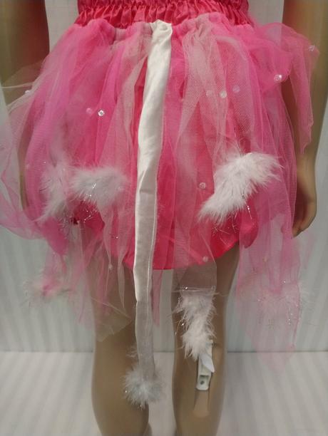 Kostým mačička ružovo biela, 3-4r, 98-104 cm, 