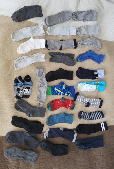 30 párov ponožiek velk. 31-34, 31