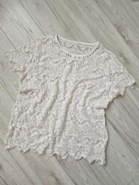 Čipkovana blúzka s kamienkami, xl
