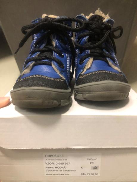 Kožené zimné kožušinkové čižmičky, 20