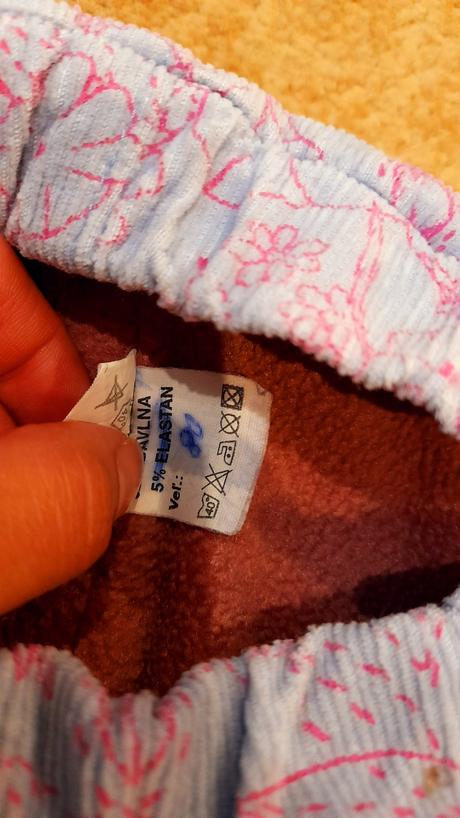 Hrubé teplé nohavice, 80