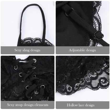 Cipkovy bralet lace up, s