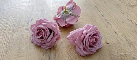 Ruža - exkluzív - 9x5 cm - staroružová, 