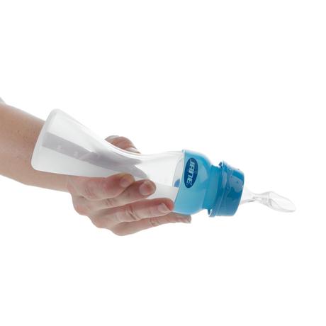 Fľaša silikónová s cumlom a s lyžičkou, jané