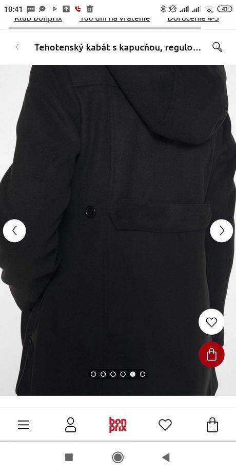 Tehotenský kabat, bonprix,36