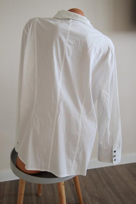 Biela košeľa s kovovými detailmi, xxl, xxl