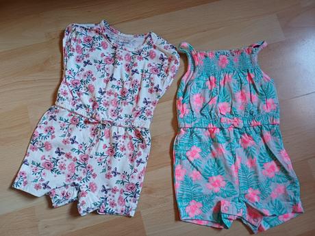 2 letné overaly v.68 / 3-6 mes, primark,68