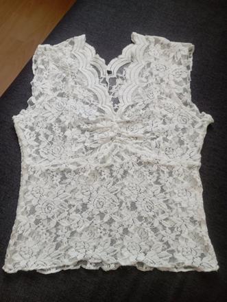 Čipkovaný top, s