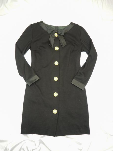 Luxusné vintage vlnené šaty, 38