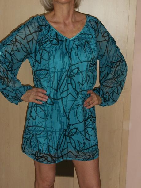 Tyrkysová tunika alebo minišaty vila clothes, m