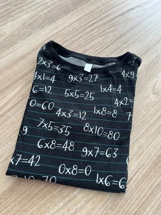 Násobilkové tričko, 128