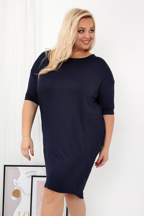 Dámske šaty plus size liza modrá,