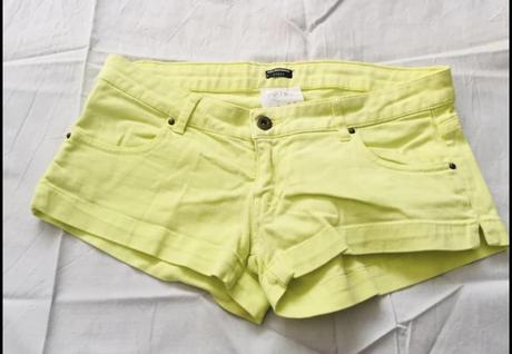 Tezenis neonove kratase s sortky, tezenis,s