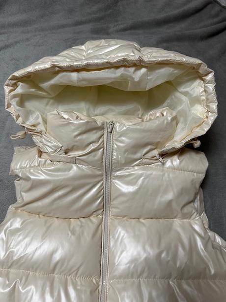 Metalická béžová predĺžená vesta, l / m