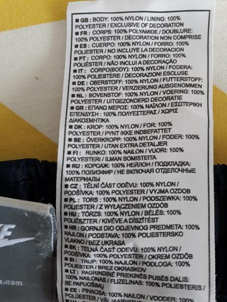 3/4 športové nohavice nike, l