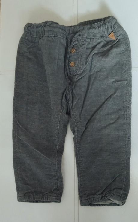 Menčestrové nohavice, h&m,80