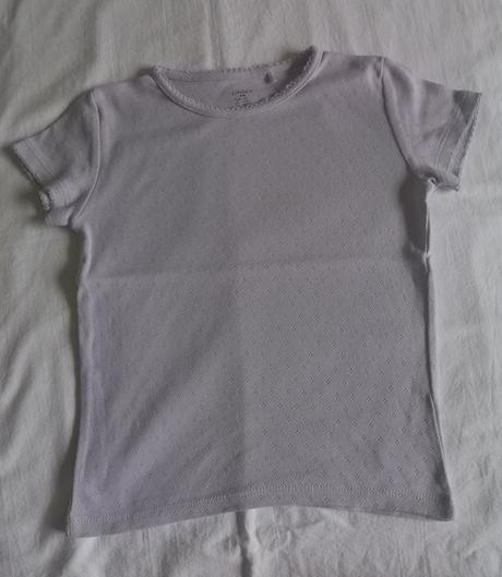 Svetlofialové dierované tričko, lindex,104