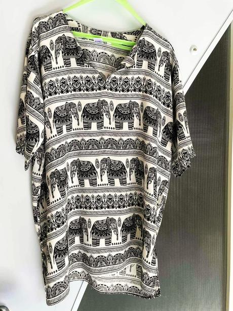 Etno voľná tunika xl/xxl, xl