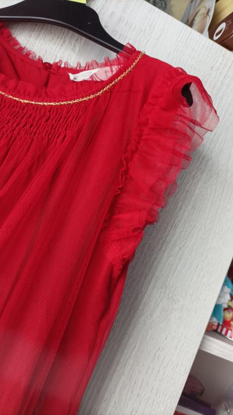 Vyšívané tylové šaty zara, zara,122