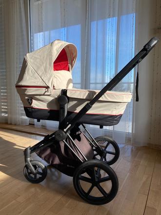 Cybex priam ferrari silver grey, cybex,cybex priam so sedadlom lux seat