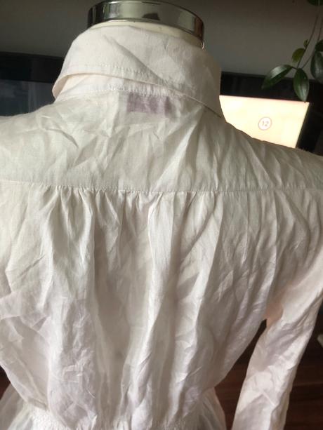 Biela bluzka s gumou v pase, orsay,m