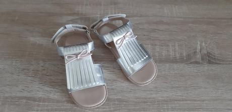 Sandalky h&m 24 strieborne, h&m,24