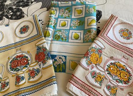 Ľanový obrus s potlačou 136x109cm, 